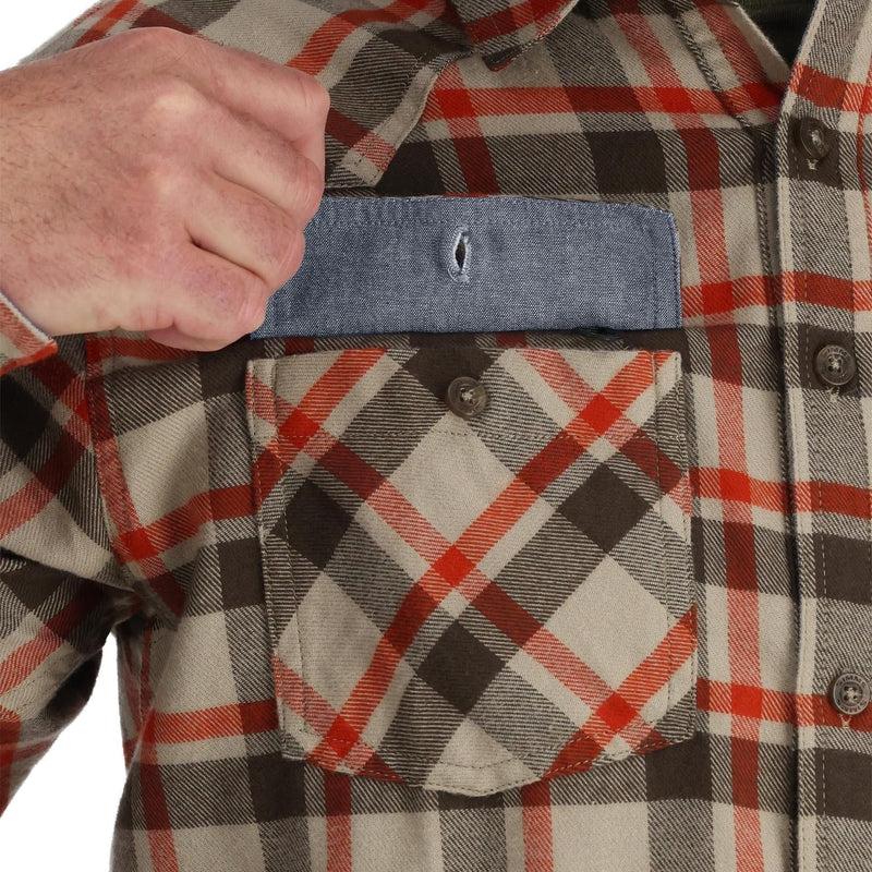 Chemise pour Homme Santee Flannel - Stone Shadow Box Plaid