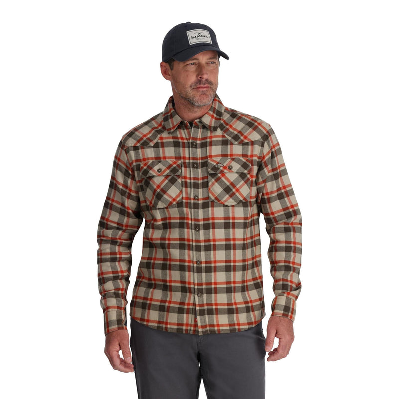 Chemise pour Homme Santee Flannel - Stone Shadow Box Plaid