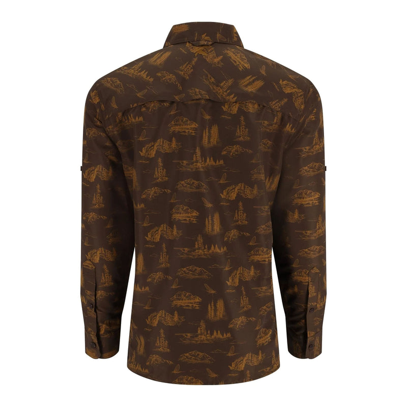 M's Guide Shirt - Hickory Mayfly Print