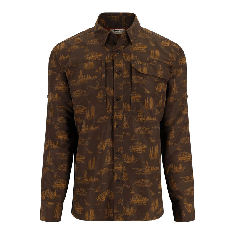 M's Guide Shirt - Hickory Mayfly Print