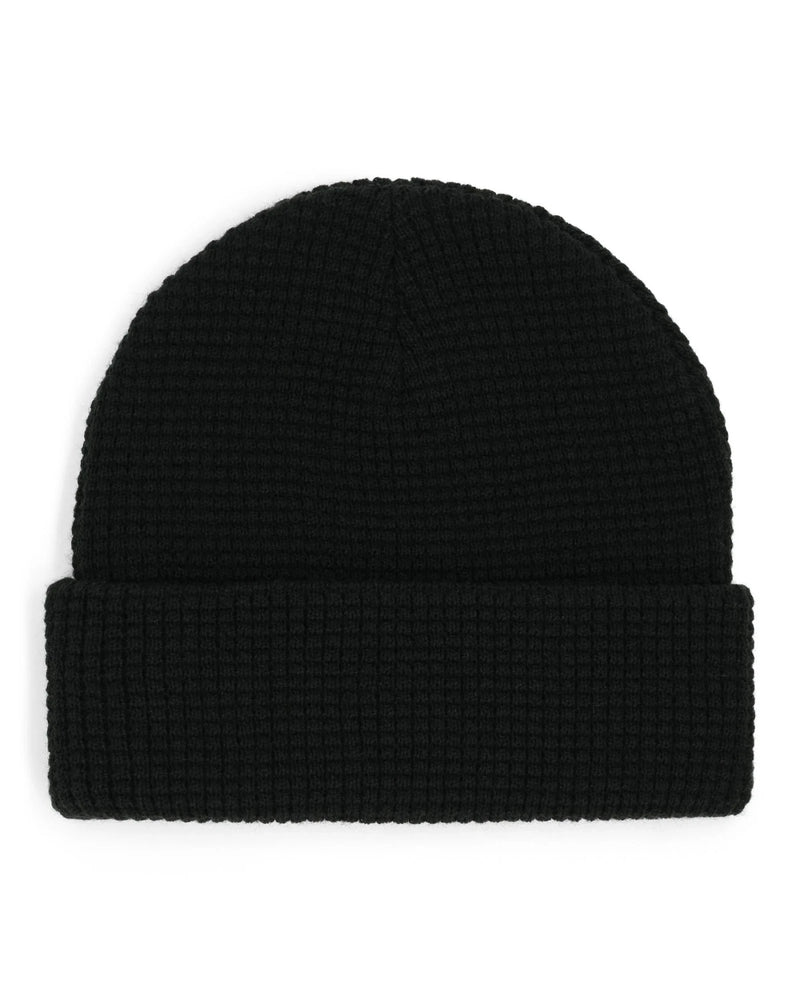 Everyday Waffle Knit Beanie - Black