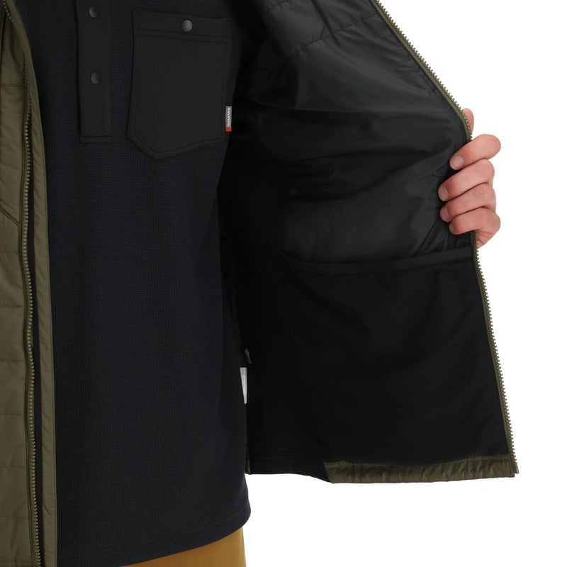 Sweat à capuche hybride Fall Run pour hommes - Loden