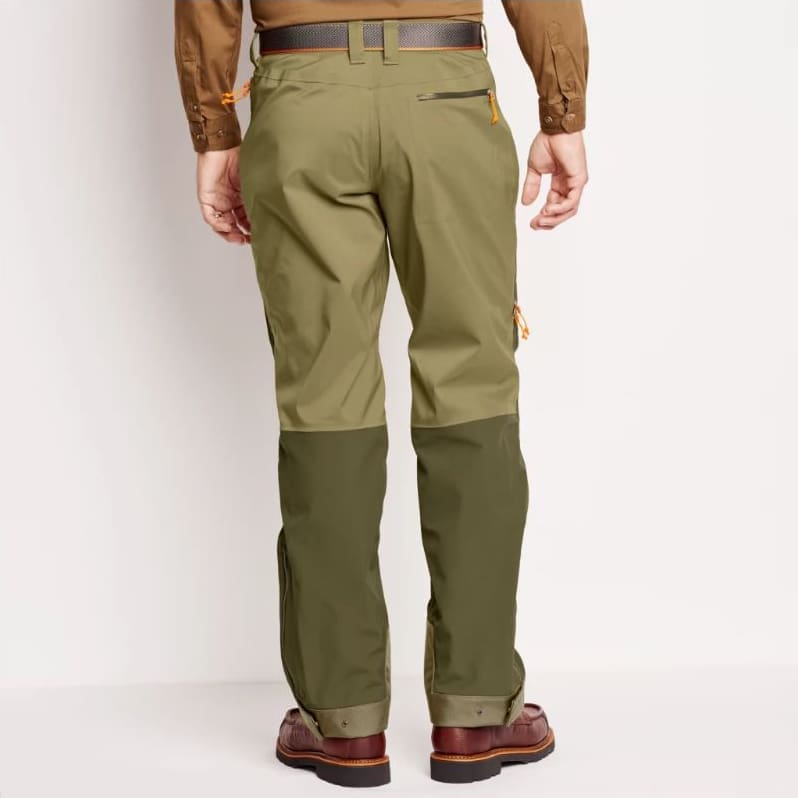 M's Toughshell Waterproof Upland Pant - Olive/Blaze Orange