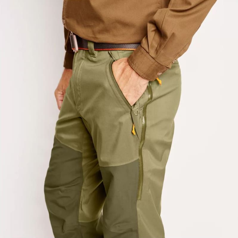 M's Toughshell Waterproof Upland Pant - Olive/Blaze Orange