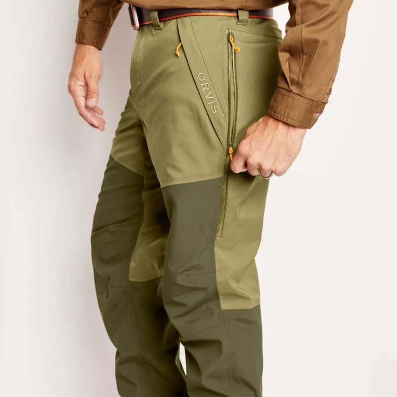 M's Toughshell Waterproof Upland Pant - Olive/Blaze Orange