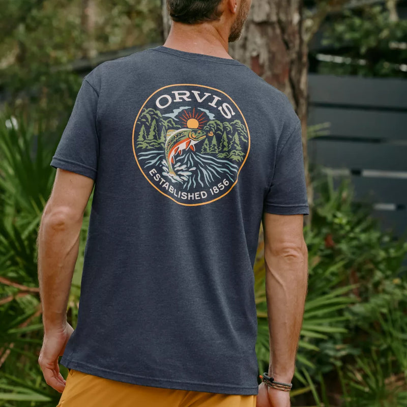 T-Shirt Spring Creek pour Homme - Bleu Marine - S