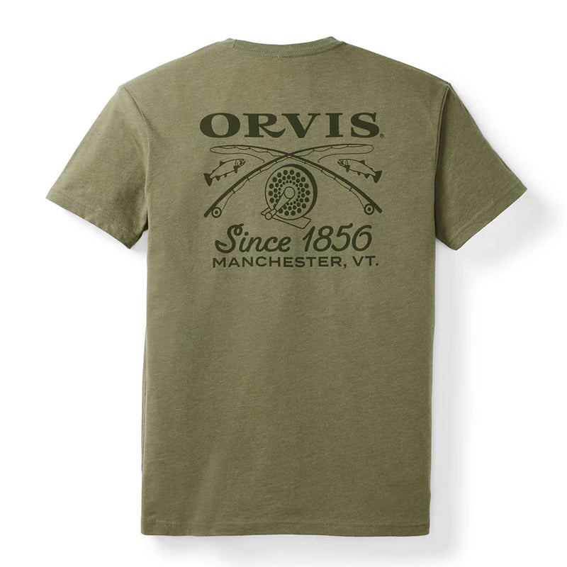 T-Shirt Crossed Rods pour Hommes - Tarragon