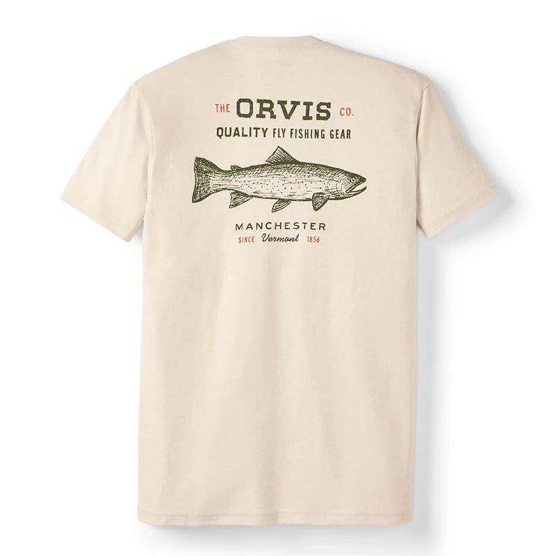 M's Trout Sketch T-Shirt - Snow