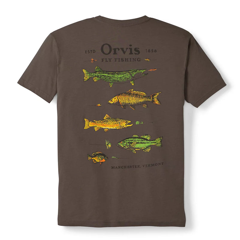 M's Freshwater Fish T-Shirt - Mushroom Heather