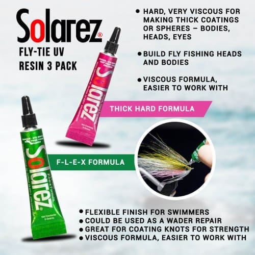 Solarez Uv Fly Tie  - 3 Pack