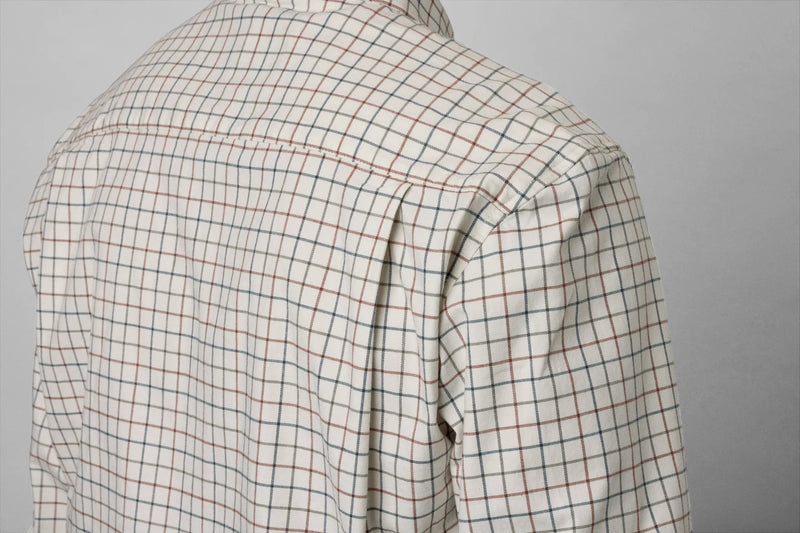 M's Oxford Shooting Shirt - Grape Leaf/Terracotta Check