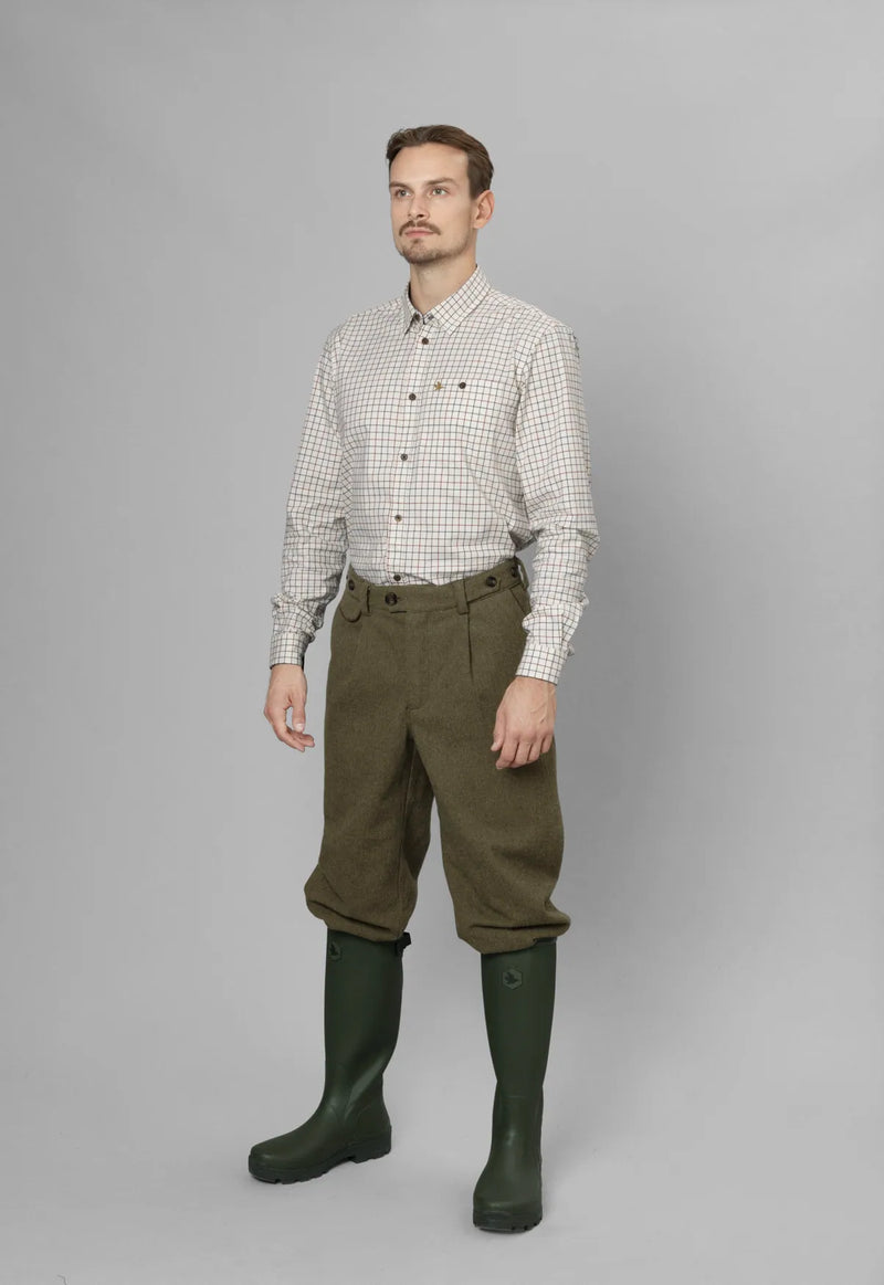 M's Oxford Shooting Shirt - Grape Leaf/Terracotta Check