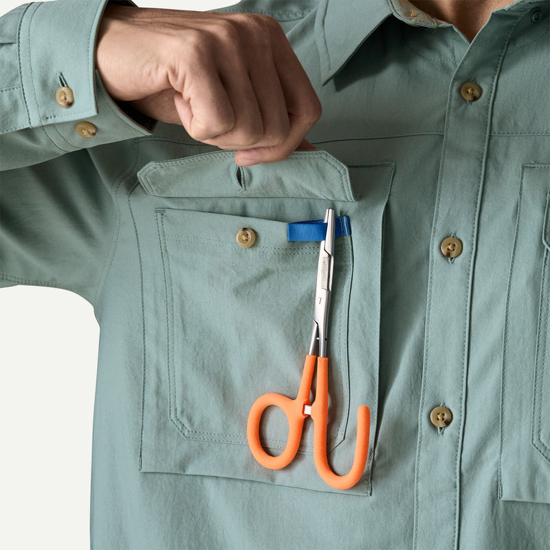 M's Self-Guided Sun Shirt - Caper Green