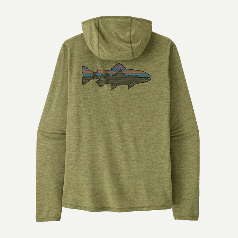 M's Cap Cool Sun Hoody - Fitz Roy Trout/Caper Green