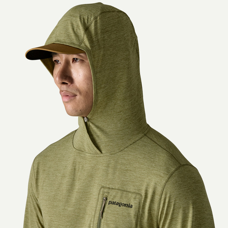 M's Cap Cool Sun Hoody - Fitz Roy Trout/Caper Green