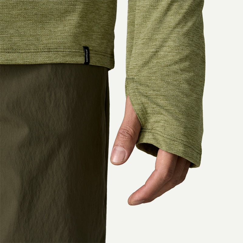 M's Cap Cool Sun Hoody - Fitz Roy Trout/Caper Green