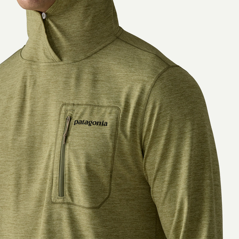M's Cap Cool Sun Hoody - Fitz Roy Trout/Caper Green