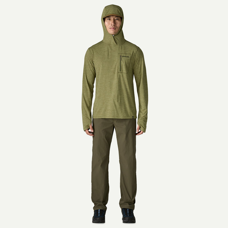 M's Cap Cool Sun Hoody - Fitz Roy Trout/Caper Green