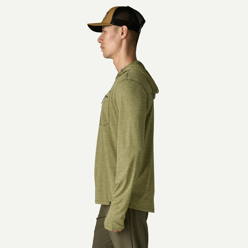 M's Cap Cool Sun Hoody - Fitz Roy Trout/Caper Green