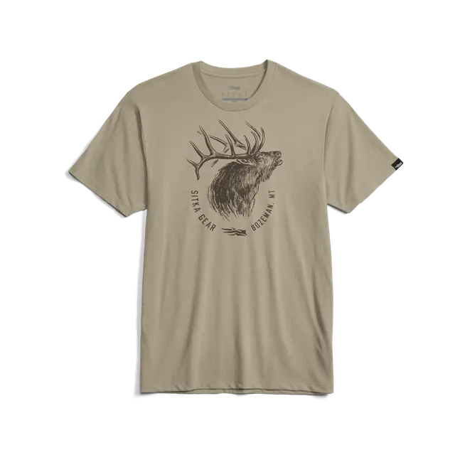 M's Elk Sketch Tee -  Light Tan