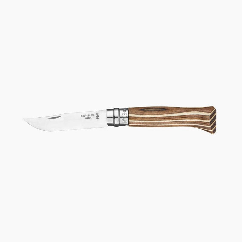 N°08 Knife - Brown Laminated Birch