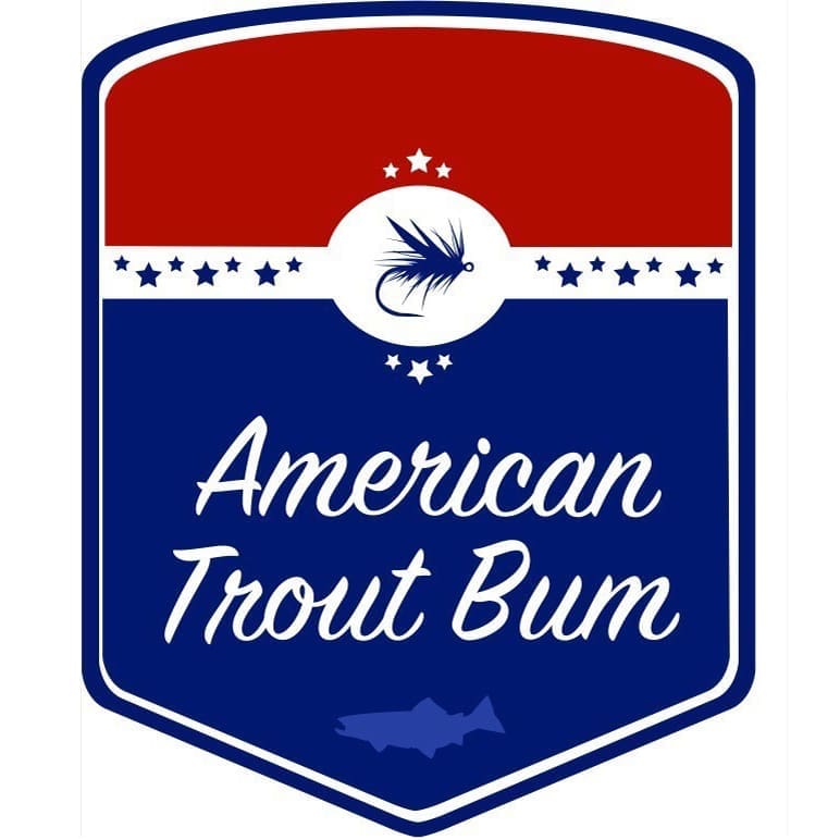 American Trout Bum Sticker