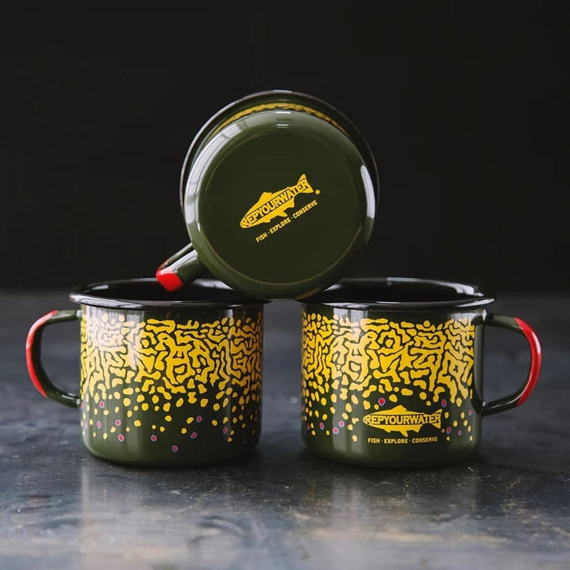 Brookie Enamel Camp Mug