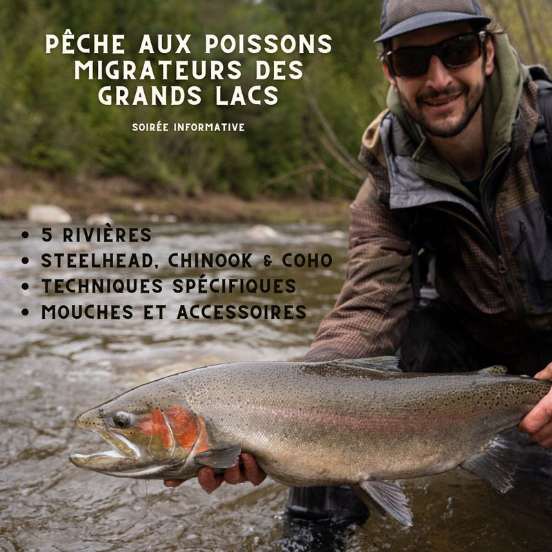 Rivières à Steelheads & Saumons des Grands Lacs – Soirée Informative - 3 Sept. 2026