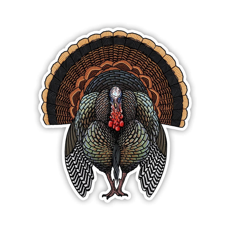 Turkey Exopy Sticker Eastern Wild Turkey Sticker — Boutique Salmo Nature