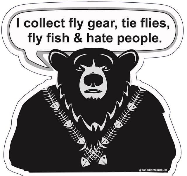 Grumpy Bear - Matte Finish Sticker