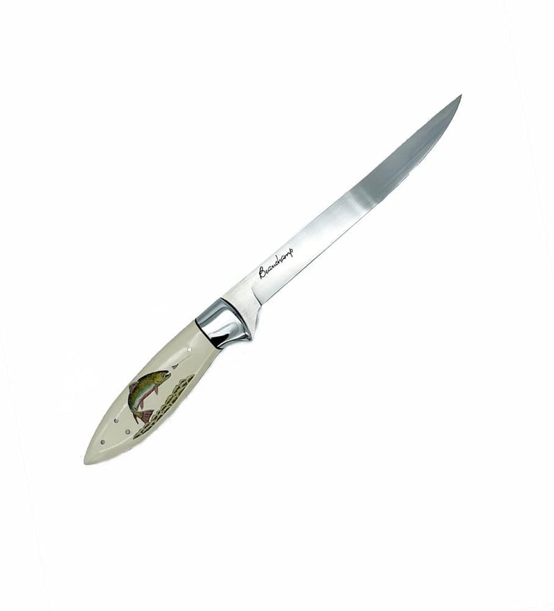Fillet Knife - Scrimshaw  Brook Trout
