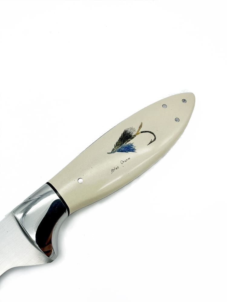 Fillet Knife - Scrimshaw Salmon