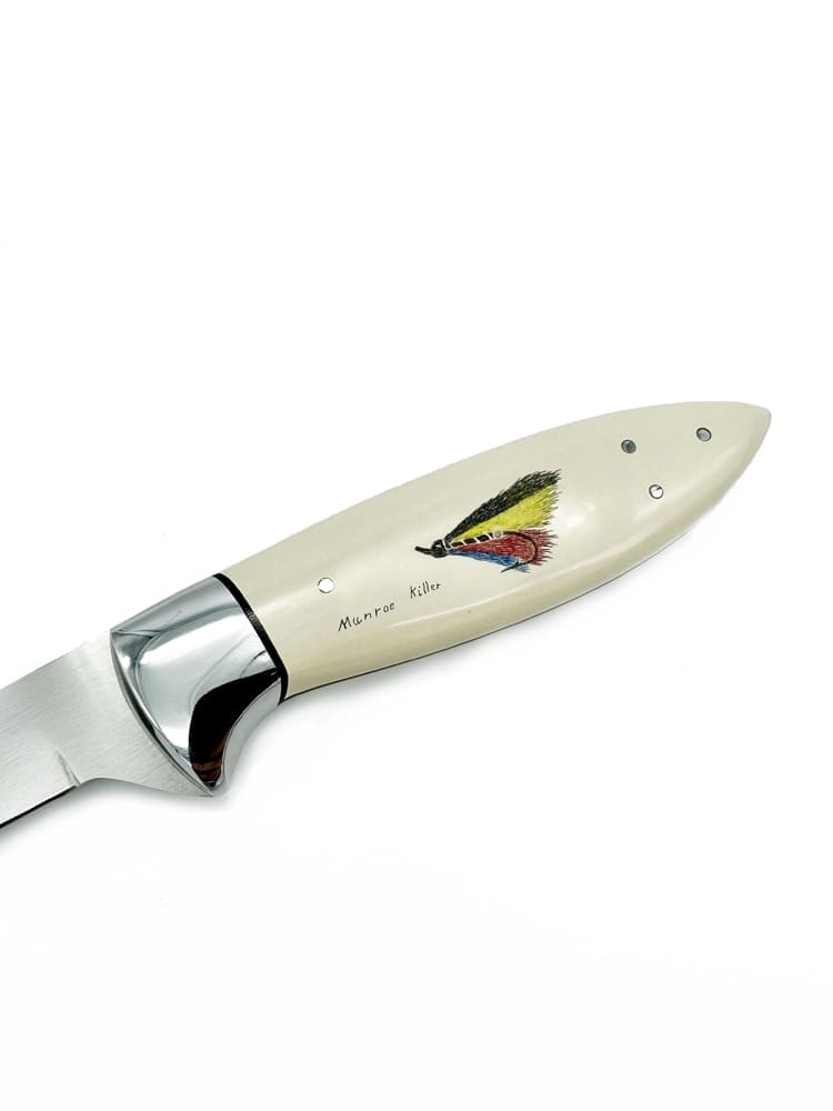 Fillet Knife - Scrimshaw  Brook Trout