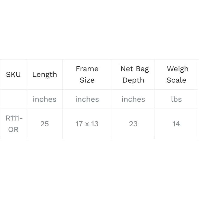 Short Handle Weight Net - Orange