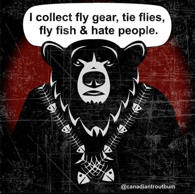 Grumpy Bear - Red/Black Sticker