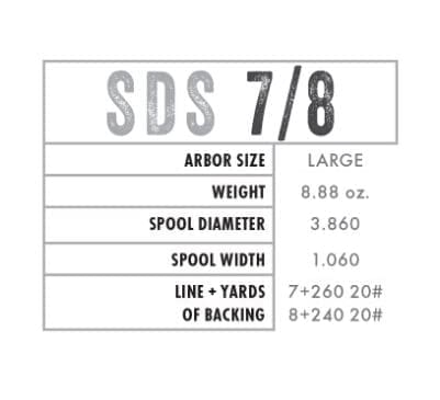 SDS 7/8 Ported Reel - Native Rainbow