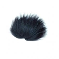 Silver Fox Fur - Black