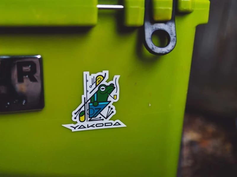 Peace Frog Sticker